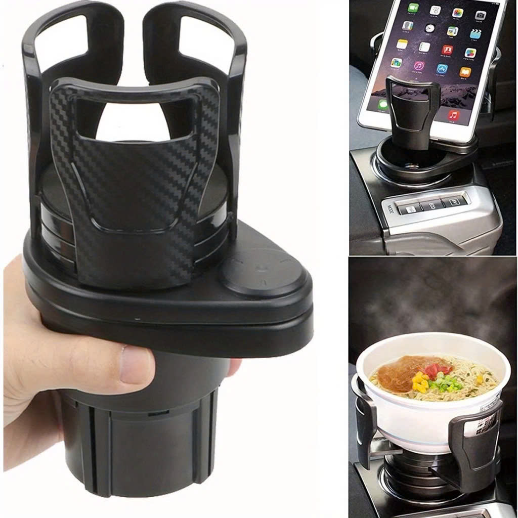 Khay Đựng Cốc Nước Hai Tầng Xoay 360 Độ Cho Xe Hơi - Giá Để Cốc Đa Năng Tiện Lợi - HÀNG CHÍNH HÃNG MINIIN