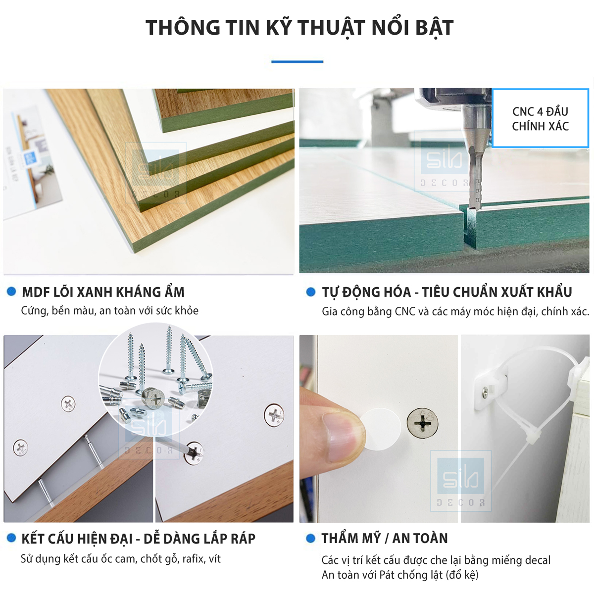 Tủ Quần Áo Phối Ngăn Để Đồ Đa Năng, Nhỏ Gọn Thương Hiệu SIB Decor TA14
