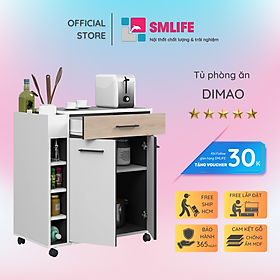 Tủ nhà bếp bằng gỗ cho gia đình thiết kế hiện đại SMLIFE Dimao