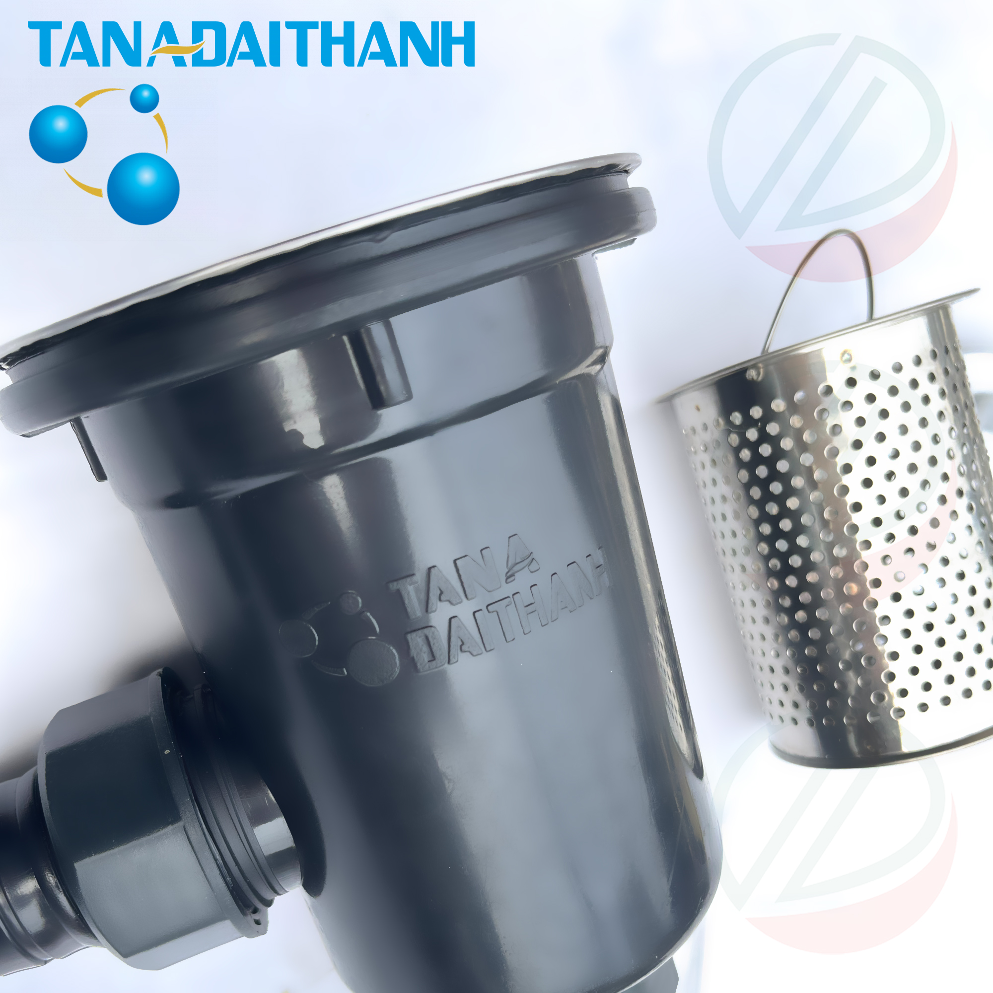 Bộ Chậu Rửa Bát Inox TÂN Á ĐẠI THÀNH 2 Hộc 1 Cánh Có Chân Kèm Vòi Nước Lạnh Luxta - Mua đủ bộ tặng dây cấp inox, rổ rút gác chậu, đầu nối ống xả, keo lụa