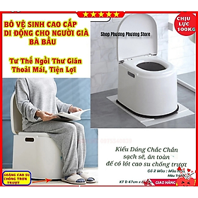 ✅ GHẾ BÔ VỆ SINH DI ĐỘNG – TIỆN LỢI, AN TOÀN CHO NGƯỜI GIÀ, BÀ BẦU & BỆNH NHÂN
