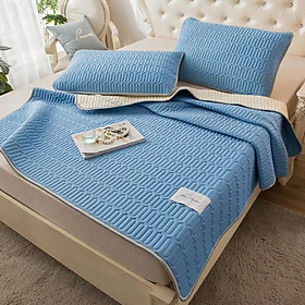 CHIẾU ĐIỀU HÒA CAO SU NON LATEX 2020 - XANH BIỂN - 1M8X2M
