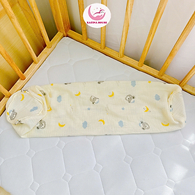 Vỏ áo gối ôm cho bé Katina House, chất vải muslin mềm nhẹ, mát, thoáng khí, thấm hút siêu tốt