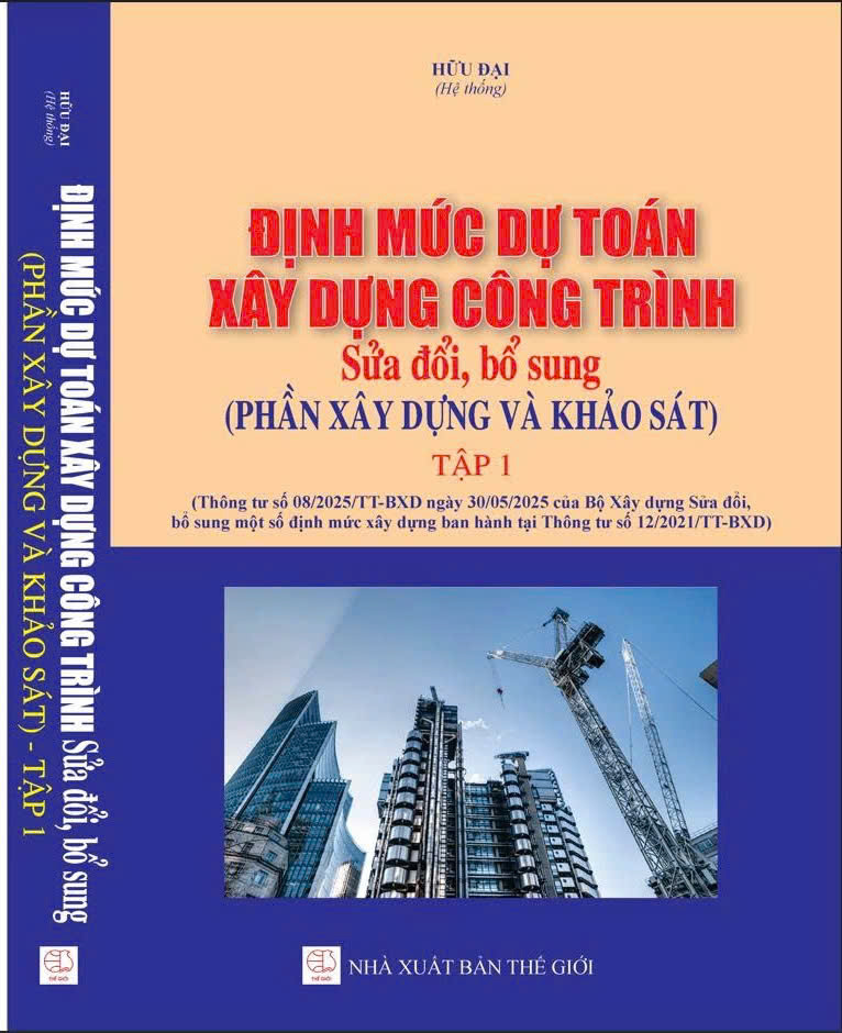 Bộ Định Mức Dự Toán Xây Dựng Công Trình ( Sửa đổi, bổ sung ) Tập 1, 2, 3