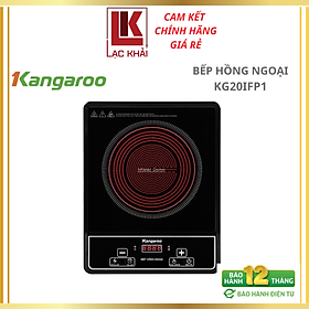 Bếp hồng ngoại đơn Kangaroo KG20IFP1, 2000W - Kính chịu lực - Hàng chính hãng