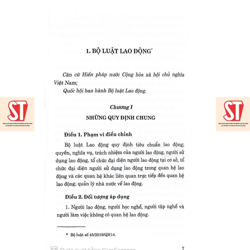 Sách - Bộ Luật Lao Động Năm 2019 Và Văn Bản Hướng Dẫn Thi Hành - NXB Chính Trị Quốc Gia