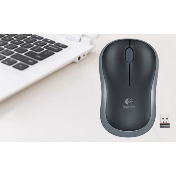 Chuột không dây Logitech B175 - Kết nối USB Receiver - Hàng Chính Hãng