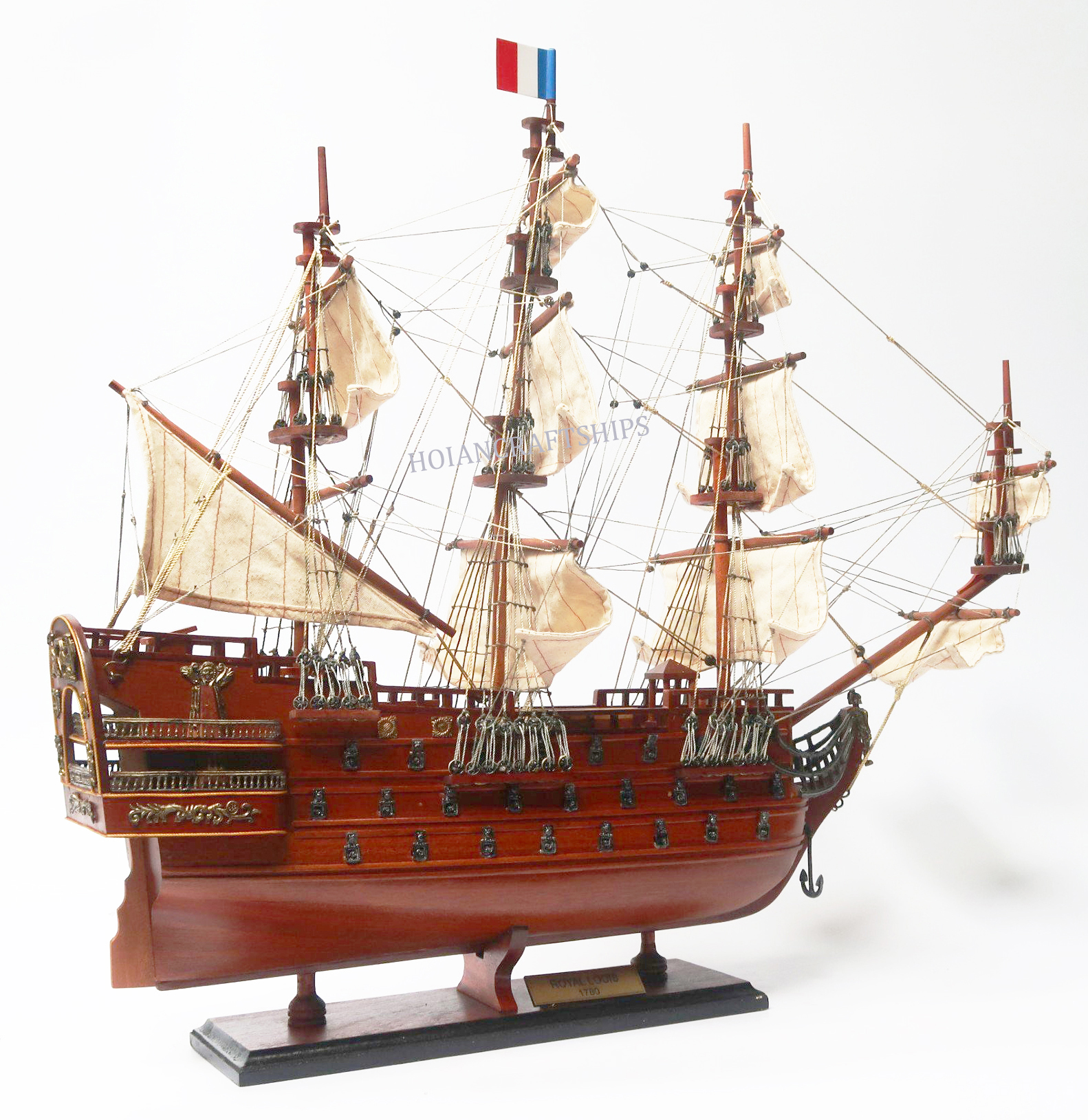 Mô hình thuyền chiến cổ Royal Louis (62cm)