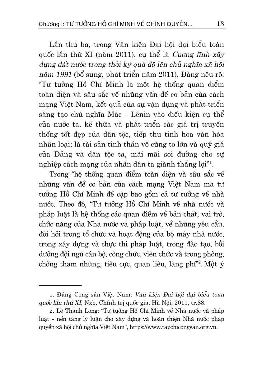 Tư tưởng Hồ Chí Minh về chính quyền địa phương và vận dụng xây dựng, hoàn thiện chính quyền địa phương ở Việt Nam hiện nay (Sách chuyên khảo)
