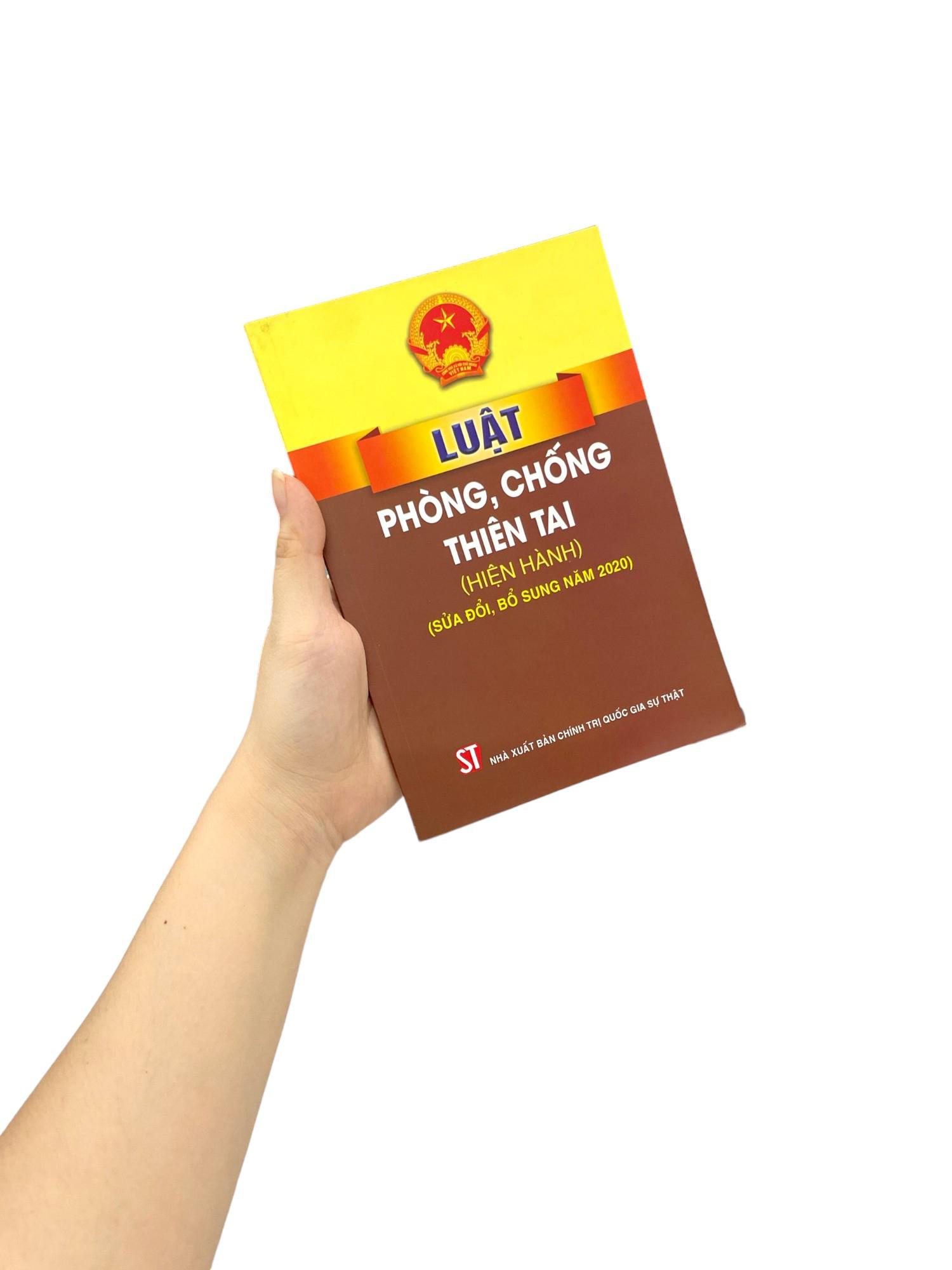 Luật Phòng, Chống Thiên Tai (Hiện Hành)(Sửa Đổi, Bổ Sung Năm 2020)