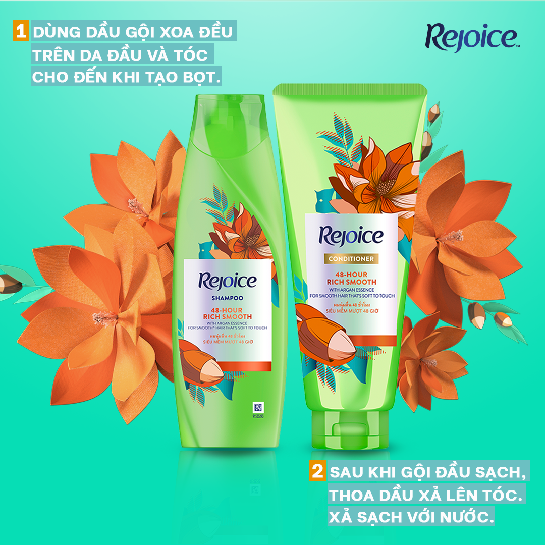 Dầu Gội REJOICE Chai Dung Tích 650ml/900ml/1.8L