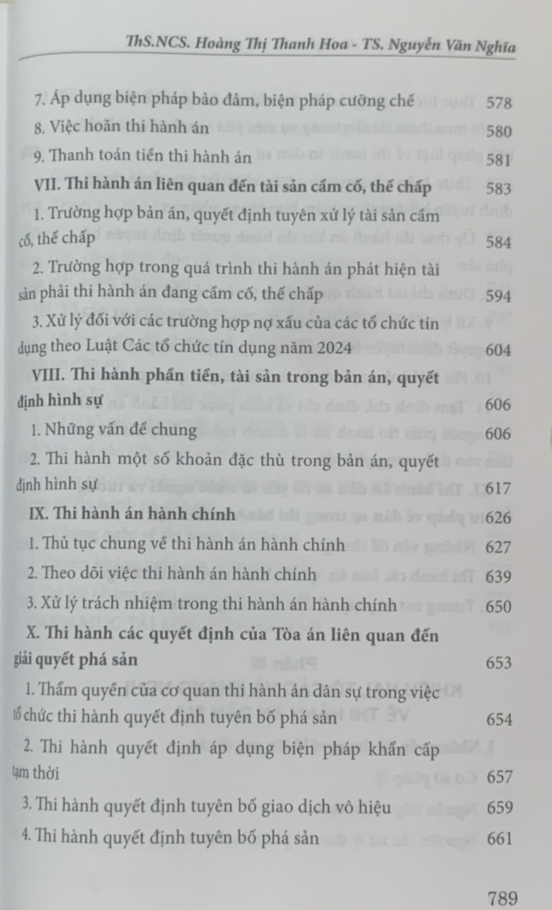 Cẩm nang thi hành án dân sự (Tái bản lần thứ hai, có sửa đổi, bổ sung)