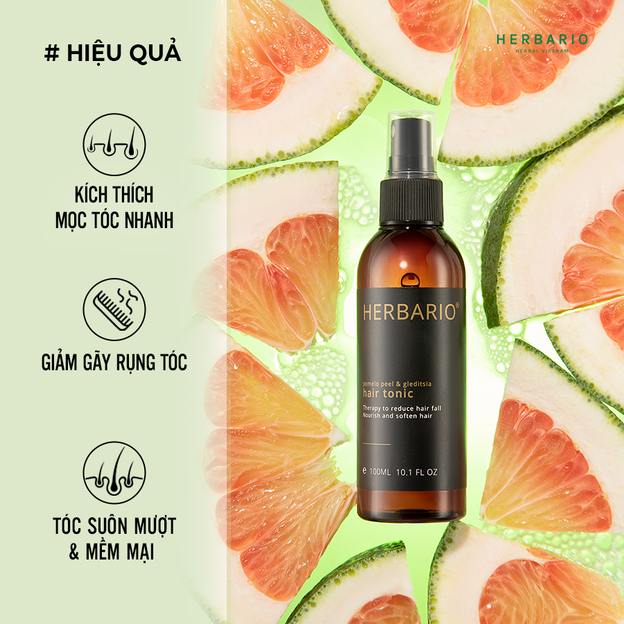 Combo nước dưỡng tóc vỏ bưởi & Bồ kết 100ml + Serum tinh chất mọc tóc vỏ bưởi & Bồ kết 30ml kích thích mọc tóc nhanh, giảm rụng tóc Giúp mọc tóc dày và đen