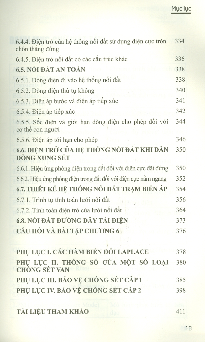 Kỹ Thuật Điện Cao Áp Tập 1 Bảo Vệ Chống Sét Và Nối Đất Trong Hệ Thống Điện