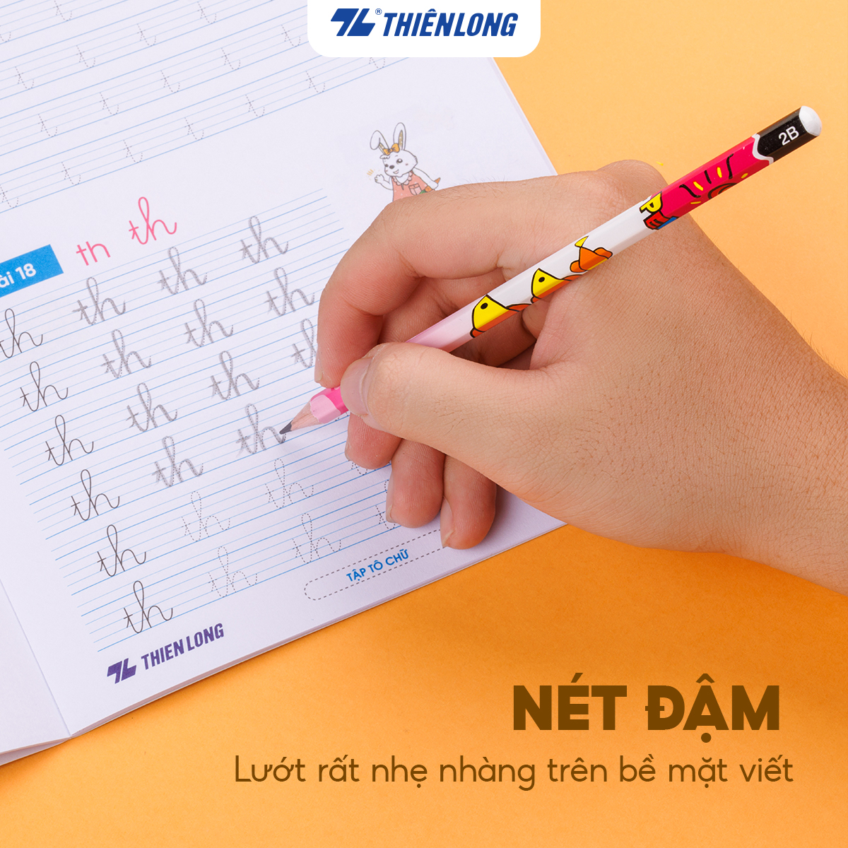 Hộp 10 cây Bút chì gỗ 2B Thiên Long GP-03