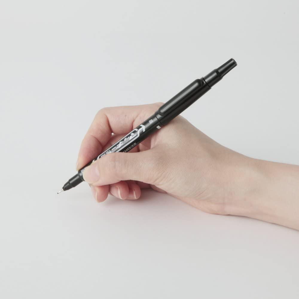 Bút Lông Dầu 2 Đầu McKee - Zebra MO-120-MC-BK - Mực Đen