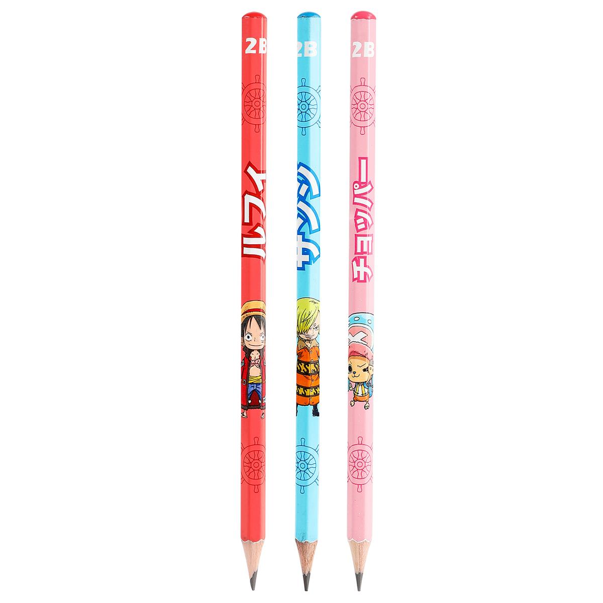 Bút Chì 2B One Piece - Deli EC023-2B - Mẫu 3 - Màu Hồng