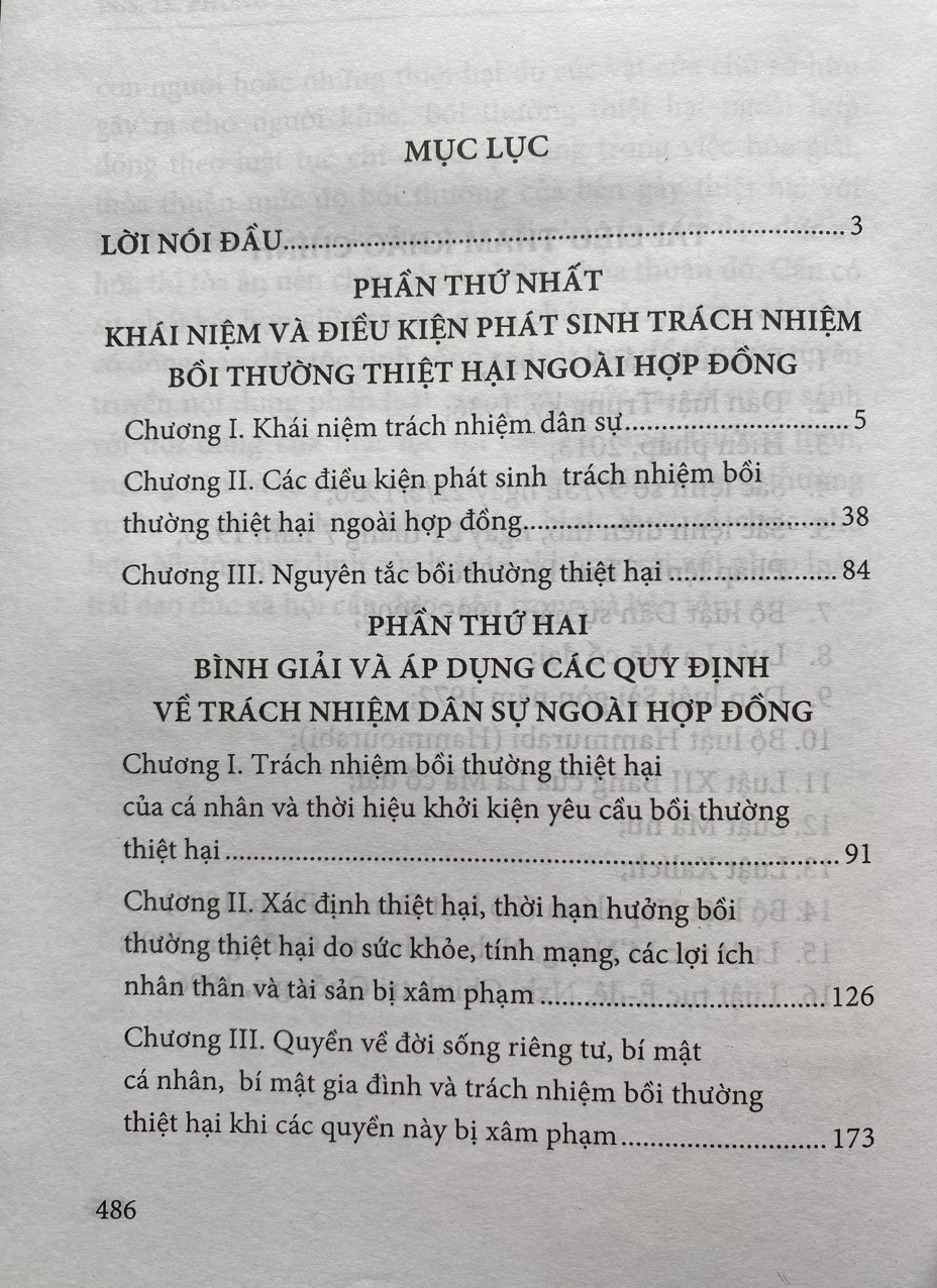 Luật Dân sự Việt Nam (Bình giải và áp dụng) - Trách nhiệm bồi thường thiệt hại ngoài hợp đồng