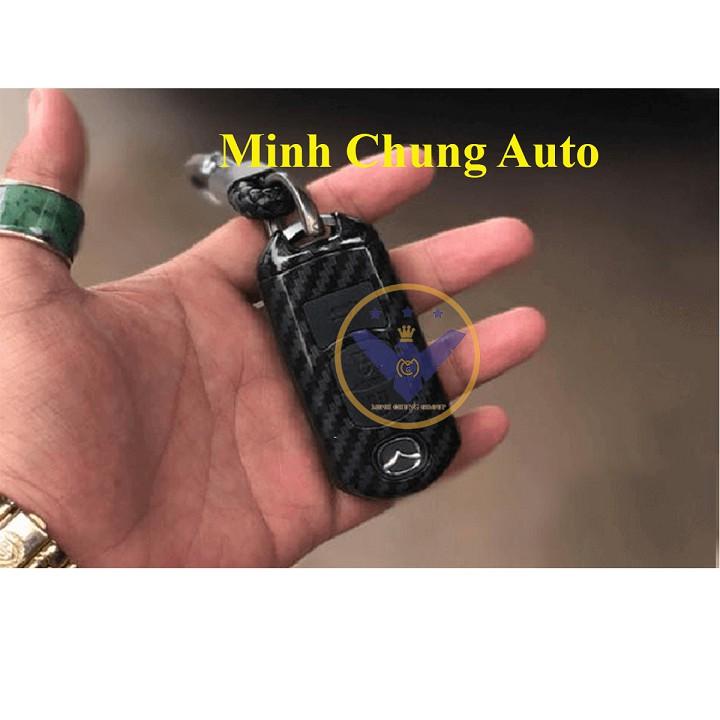 Ốp móc chìa khóa cacbon xe Mazda 3, 6, CX5