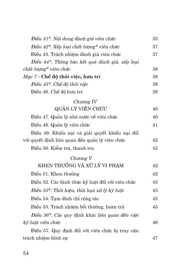 Luật viên chức năm 2010 (sửa đổi, bổ sung năm 2019) bản in 2024