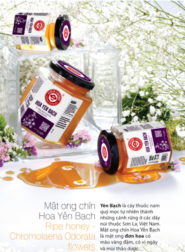 Mật ong chín HONIMORE Hoa Yên Bạch 500g _ Mật ong chín Tây Bắc (Mua 2 tặng 1 cùng loại)
