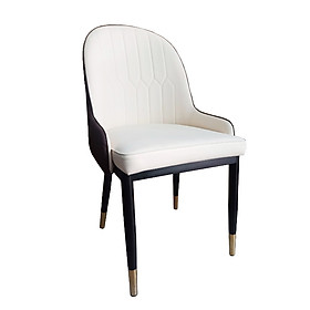 SALA-P Ghế ăn form to ngồi thoải mái Ghế nhà hàng có nệm da simili đẹp chân thép sơn tĩnh điện ốp ống đồng cao cấp HCM