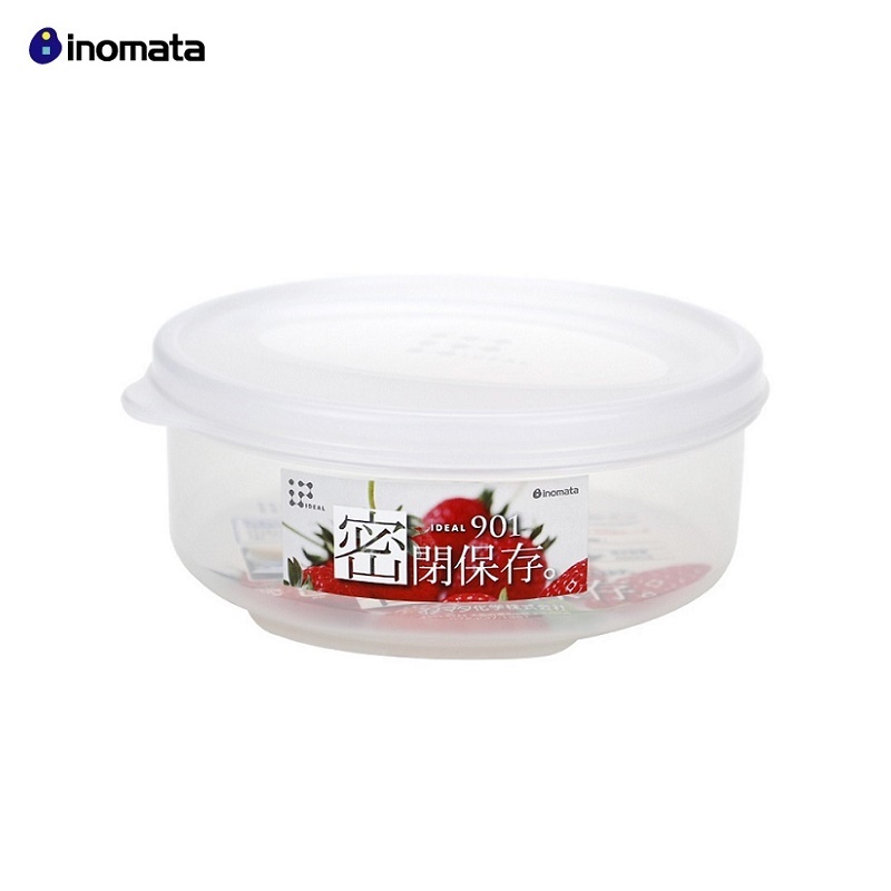 Hộp nhựa bảo quản thực phẩm đa năng loại tròn có nắp - nội địa Nhật Bản