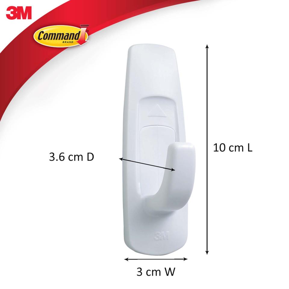 Móc Treo Kiểu Vuông Command 3M Chống Thấm Nước 2kg vỉ 1 cái