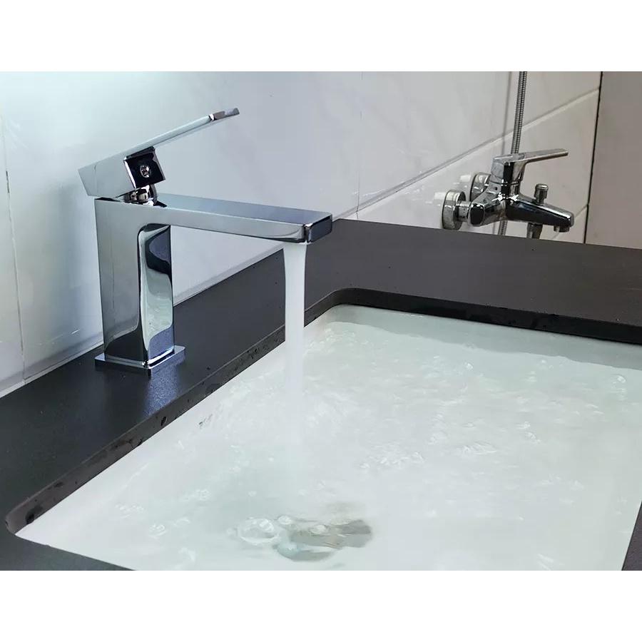 Vòi lavabo nóng lạnh Đồng mạ Chrome Eurolife EL-HAVENT 02 (Trắng bạc)