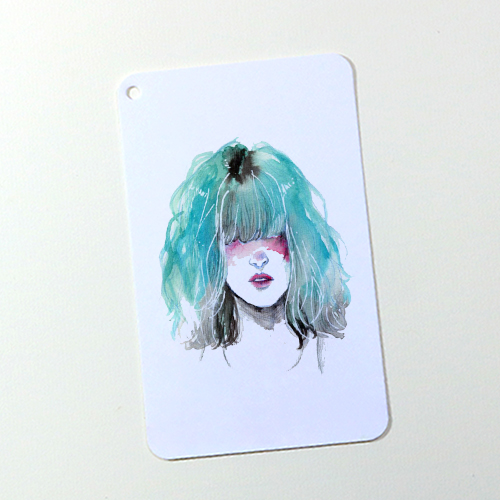 Giấy vẽ màu nước Postcard 40 tờ, vẽ các loại màu nước đẹp, vẽ đẹp cả chì giấy dày 300gsm khổ (8 x 13) cm ARW157 Green Art - Hàng chính hãng