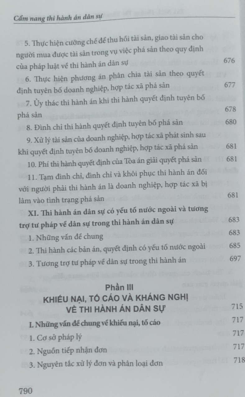 Cẩm nang thi hành án dân sự (Tái bản lần thứ hai, có sửa đổi, bổ sung)