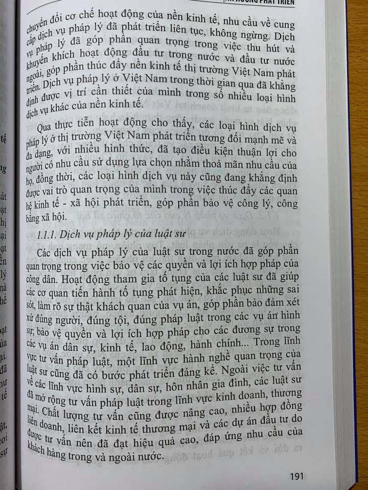 Dịch Vụ Pháp Lý ở Việt Nam Thực Trạng Và Định Hướng Phát Triển