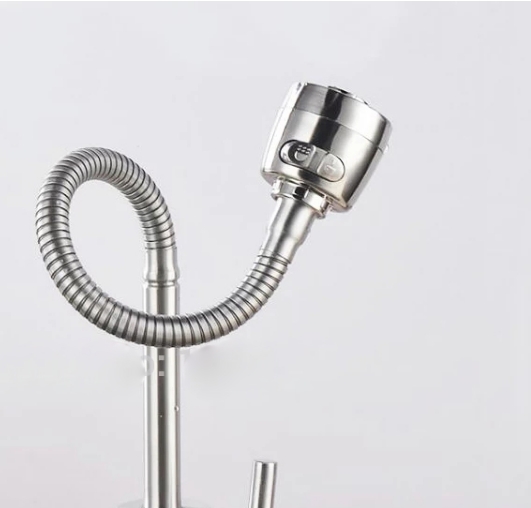 Vòi chén bẻ lạnh_Vòi rửa chén lạnh inox SUS 304 Cao Cấp _ Vòi Rửa Chén Lạnh Cần Bẻ Lò Xò Sử Dụng cho 2 Hộc Chậu
