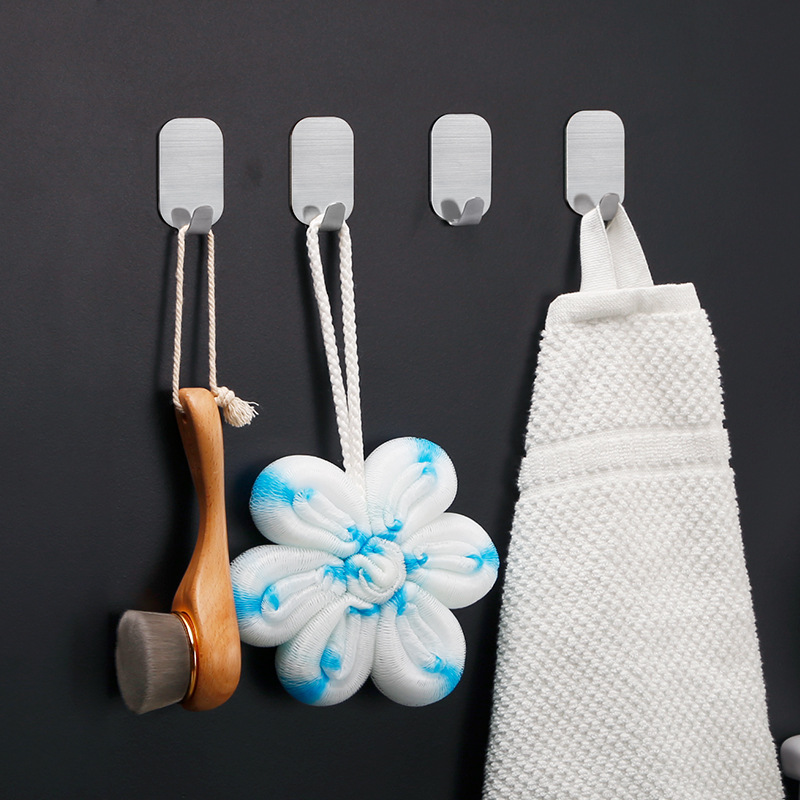 Combo 8 móc treo đồ inox 304 dán tường tiện dụng Hobby home decor 3055