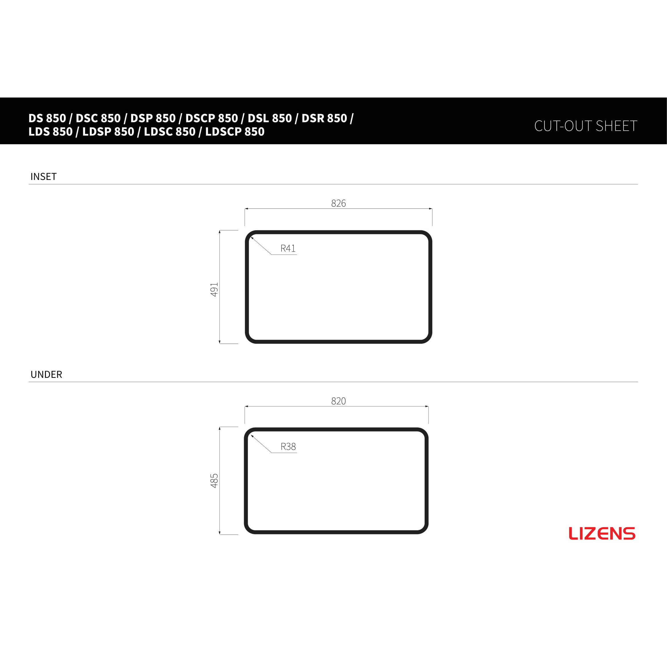 Chậu rửa inox 304 đơn Lizens LDSP 850