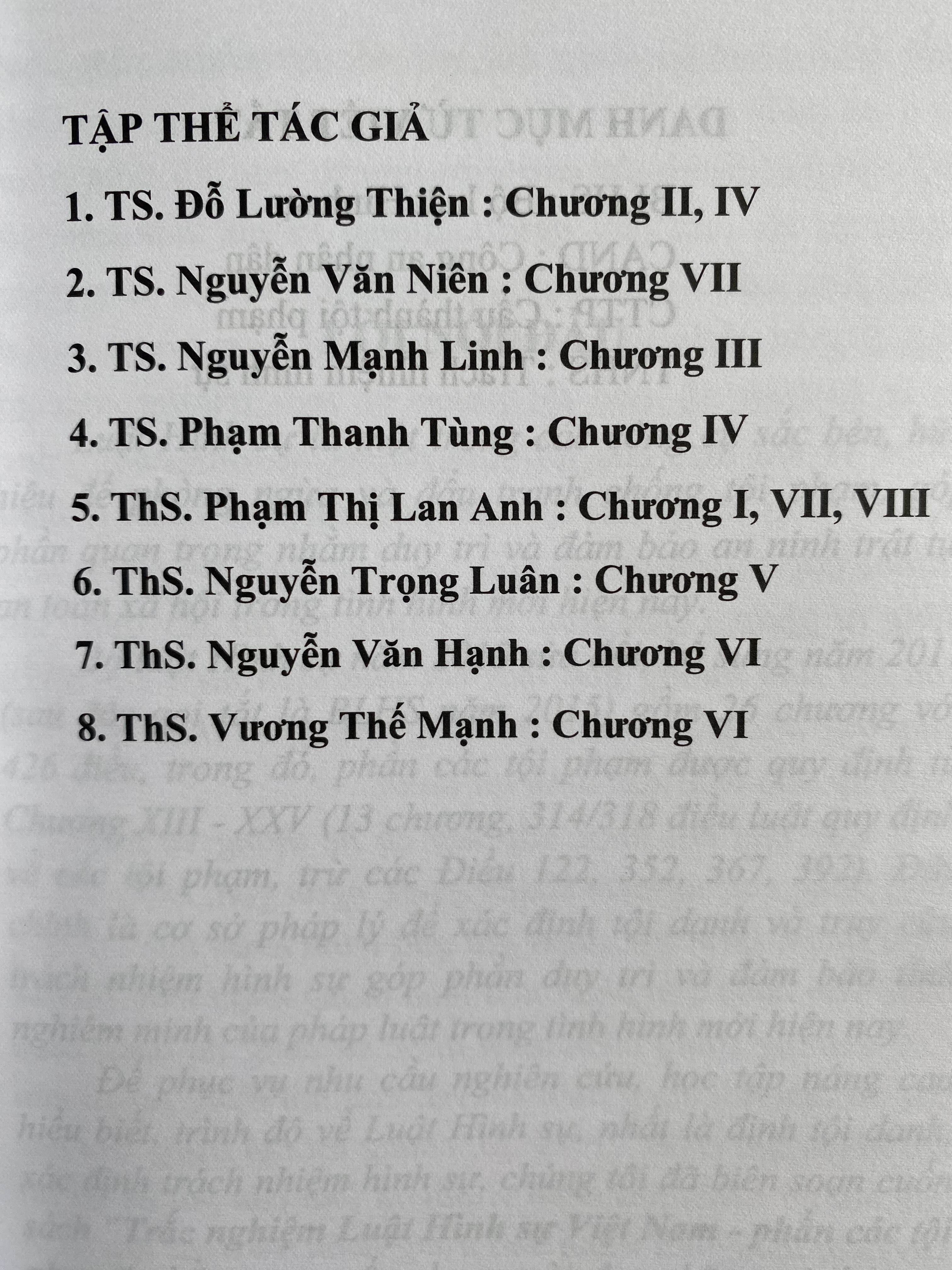 Trắc Nghiệm Luật Hình Sự Việt Nam - Phần Các Tội Phạm