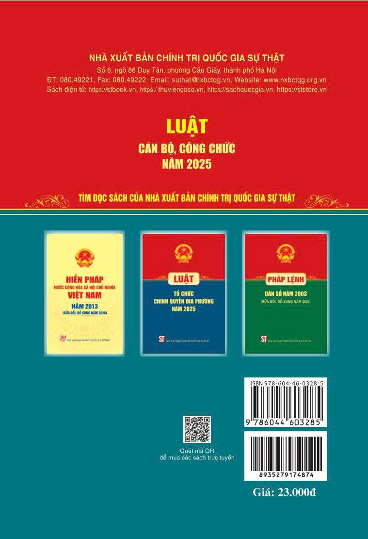 Luật cán bộ, công chức năm 2025