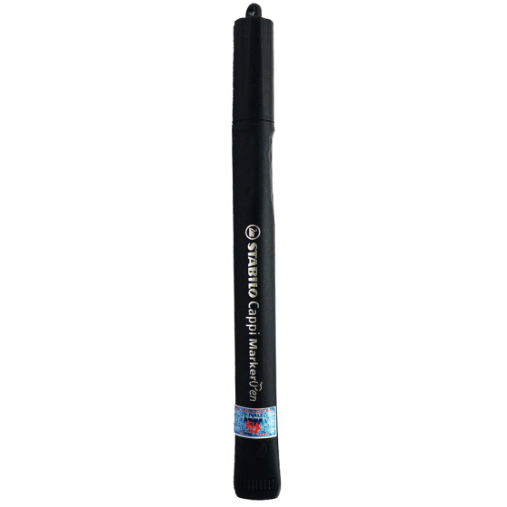 Bút Lông Dầu Stabilo Cappi MarkerPen MK169-BK - Màu Đen