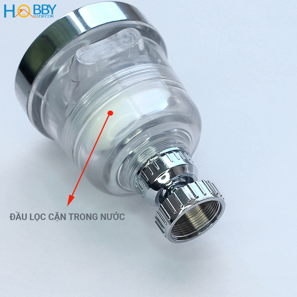 Đầu vòi tăng áp 3 chế độ có đầu lọc cặn HOBBY Home Decor VSTA3