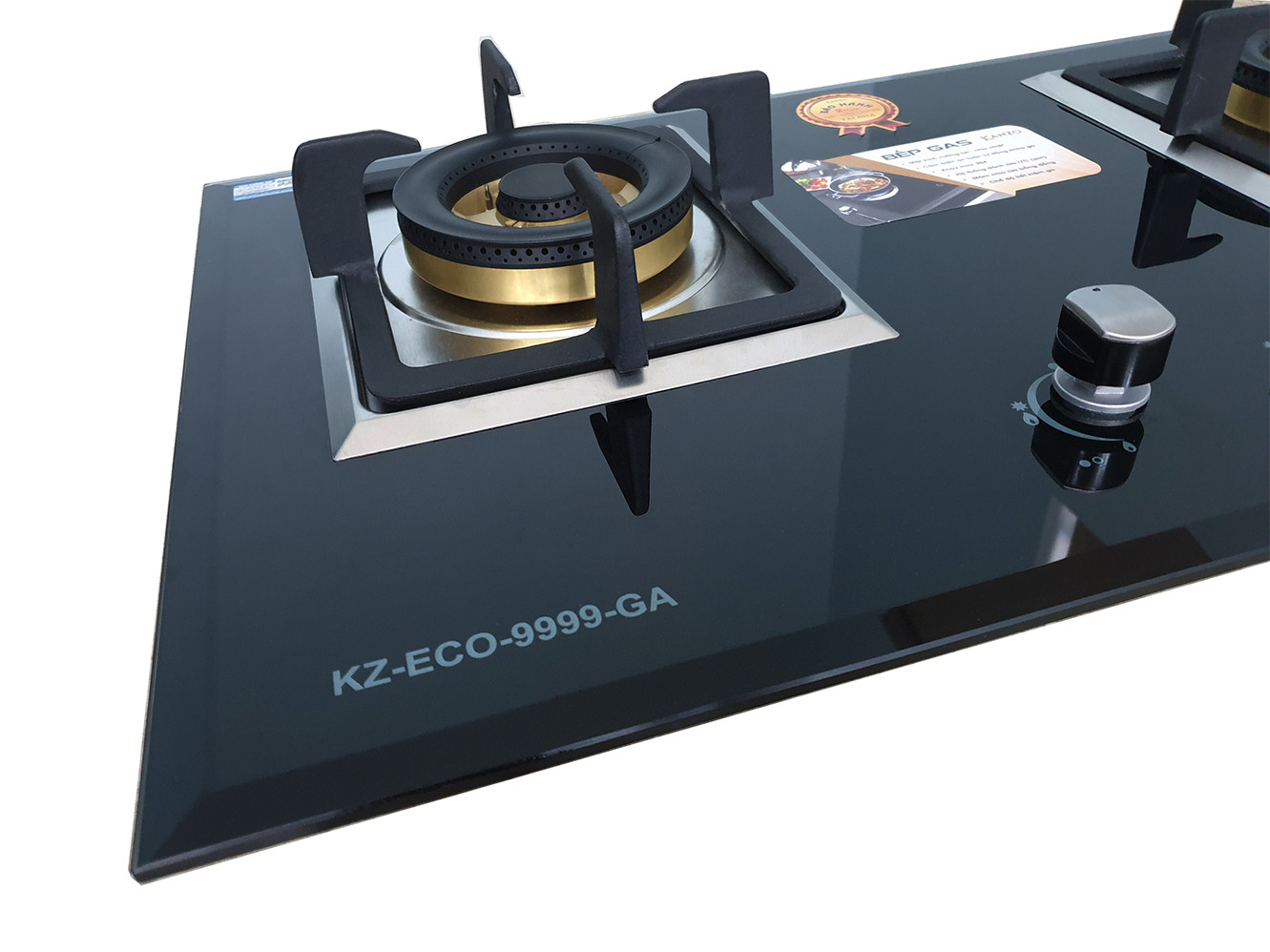 Bếp gas âm Kanzo KZ-ECO-9999-GA 2 Mâm - Germany Technology - Tích hợp cảm biến- Ngọn lửa xanh - Hàng chính hãng