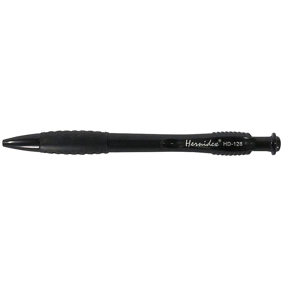 Bút Bi Bấm Hernidex HD-128 - Mực Đen
