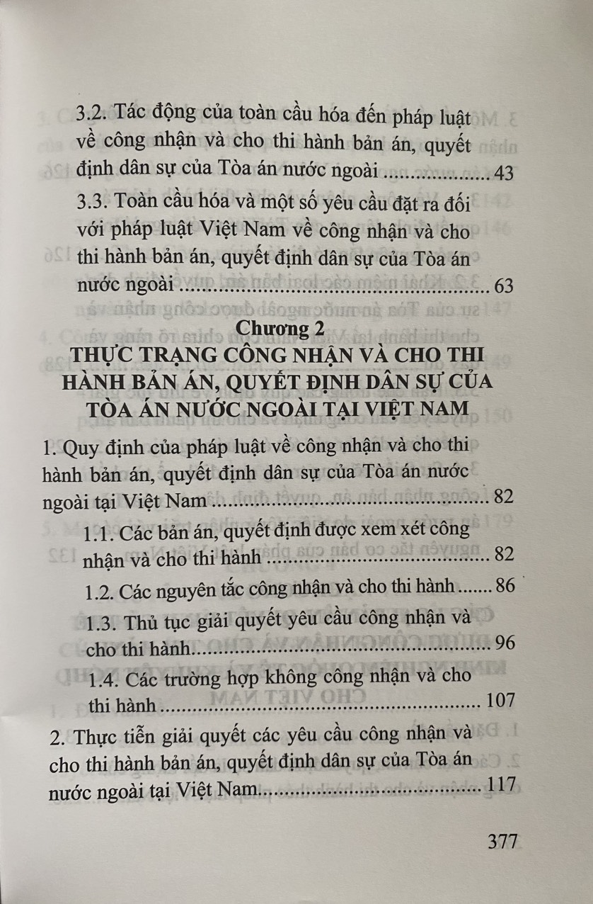 Công nhận và cho thi hành bản án, quyết định dân sự của Tòa án nước ngoài trong bối cảnh toàn cầu hóa và khuyến nghị cho Việt Nam