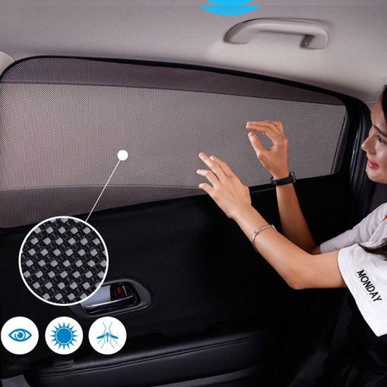Rèm che nắng nam châm cho Toyota Veloz, bộ 4 tấm cho 4 cửa, hàng loại 1 cao cấp nhất, vừa khít kính