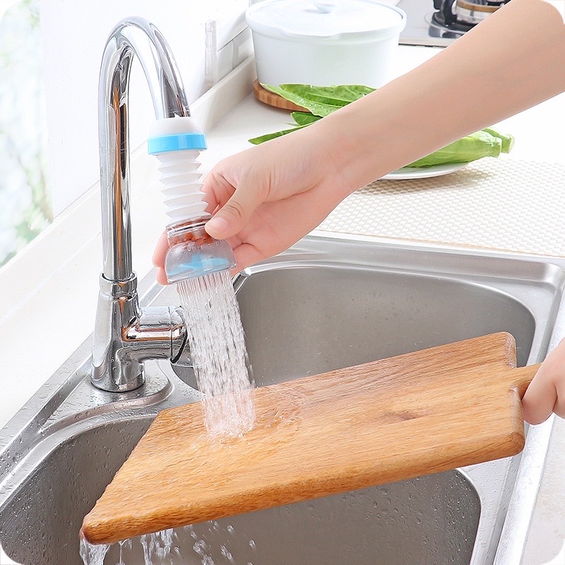Vòi tăng áp suất xoay 360 độ cho bồn rửa chén có than hoạt tính , đầu vòi nối rửa bát , giúp rửa thực phẩm ,tiện lợi dễ dàng hơn