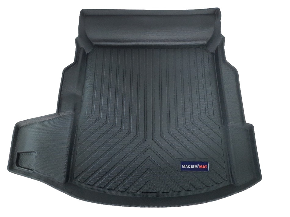 Thảm lót cốp xe ô tô Audi A8 2019-đến nay nhãn hiệu Macsim chất liệu TPV cao cấp màu đen (326)