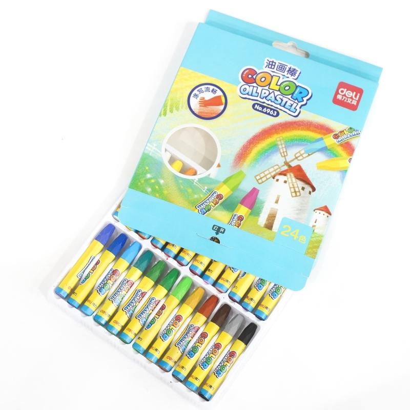 Bút Sáp 24 Màu 6963 Deli - Giao mẫu ngẫu nhiên