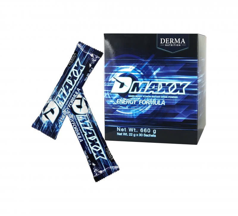 DMAXX thức uống bổ sung vitamin năng lượng có đường DAMODE 14 gói dùng thử màu xanh