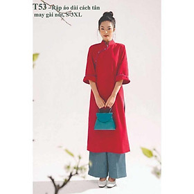 Rập giấy mã T53 (rập áo dài may gài nút) - không phải quần áo