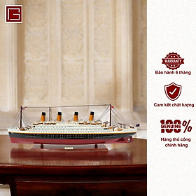 Mô Hình Thuyền Gỗ Trang Trí Phong Thủy RMS TITANIC PAINTED, tàu du lịch, thuyền trang trí chính hãng