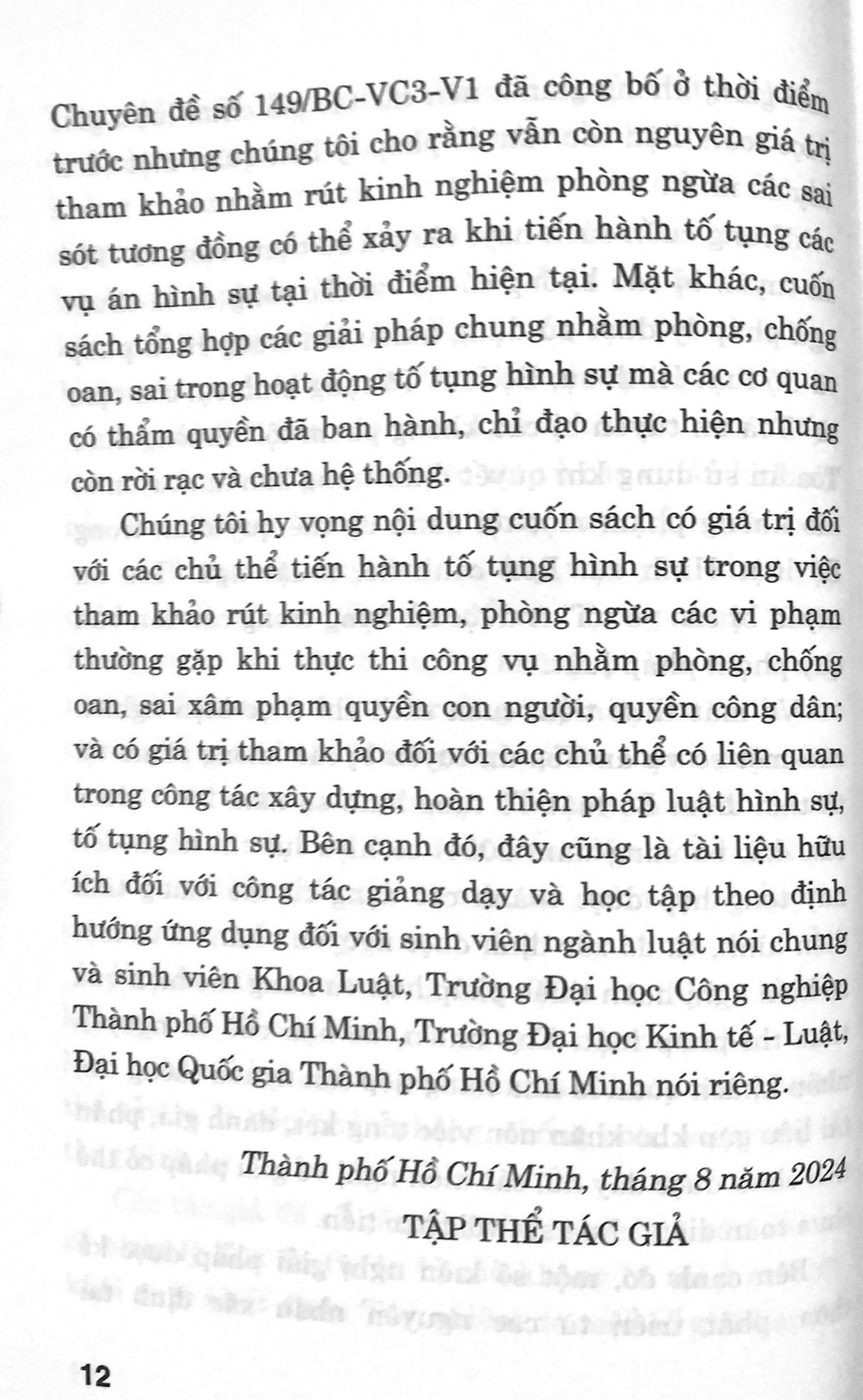 Tòa án tuyên bị cáo không có tội (sách chuyên khảo)